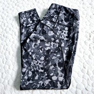 Sweaty Betty Power 7/8 Workout leggings small grey black camo pockets